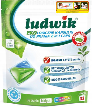 Ludwik Ekologiczne Kapsułki do Prania BIO Kolor 32