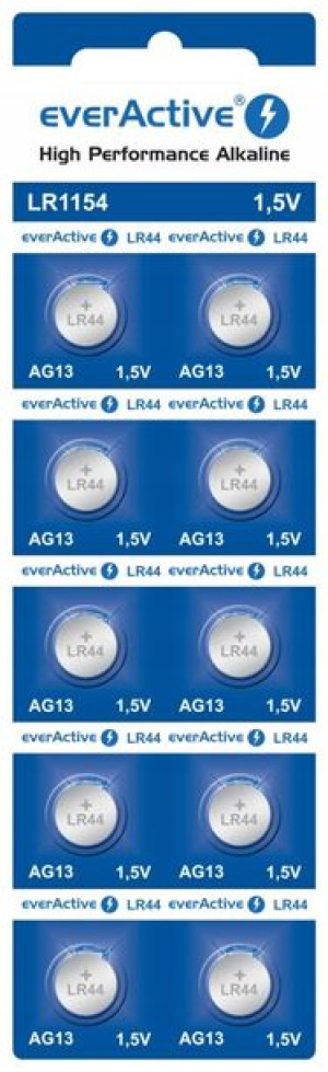 Bateria everActive Alkaline G13 LR44 LR1154 10szt.