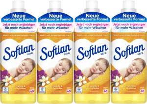 Softlan Ultra Żółty Płyn do Płukania 4x40p DE
