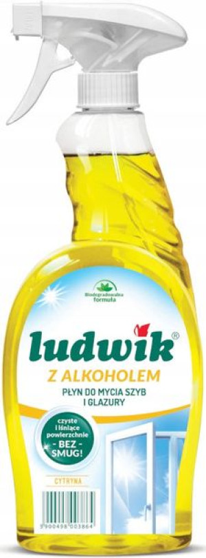 LUDWIK Płyn do Mycia Szyb Glazury Alkohol BIO 750