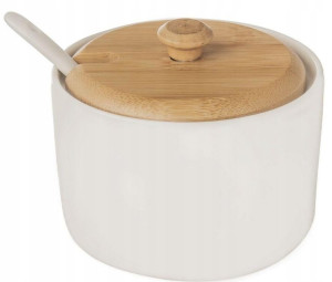 Cukierniczka cukiernica porcelanowa bambusowa