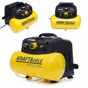 Kompresor Bezolejowy 6l Sprężarka 1.5km 8bar 230v