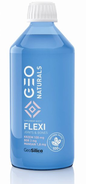 GEONATURALS, SILICA FLEXI -  Krzem 100 mg + mangan 3 mg + bor 1,8 mg x 500
