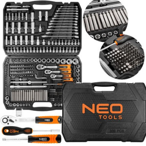 Neo Tools Zestaw kluczy 300 elementów Walizka