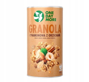 OneDayMore Granola Cynamonowa z orzechami 450g
