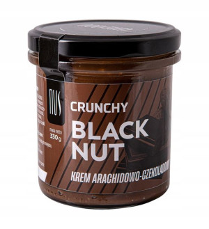 Krem Arachidowo-Czekoladowy Crunchy Black Nut 330g