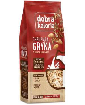 Dobra Kaloria Chrupiąca gryka melasa migdały 100g