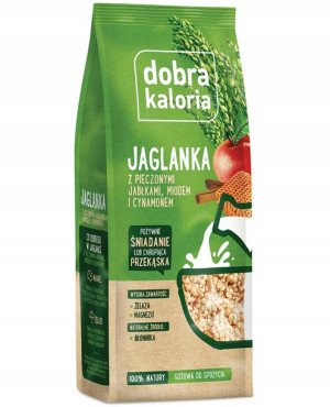 Dobra Kaloria Jaglanka z pieczonymi jabłkami 120g