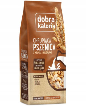 Dobra Kaloria Chrupiąca pszenica melasa migd. 120g