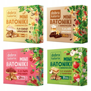 Dobra Kaloria Mini Batoniki - zestaw 4 smaków