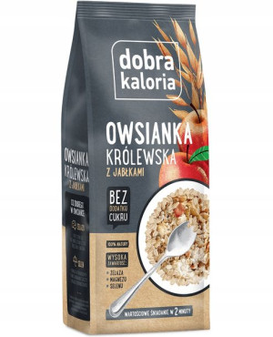 Dobra Kaloria Owsianka Królewska z jabłkami 320g