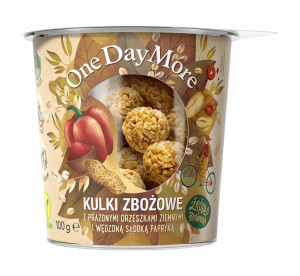 OneDayMore Kulki zbożowe orzeszki i papryka 100g