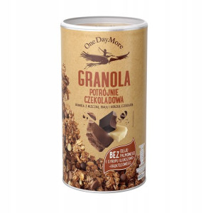 OneDayMore Granola Potrójnie czekoladowa 400g