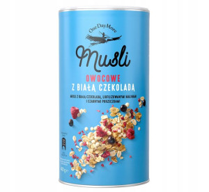 OneDayMore Musli Owocowe z Białą Czekoladą 400g