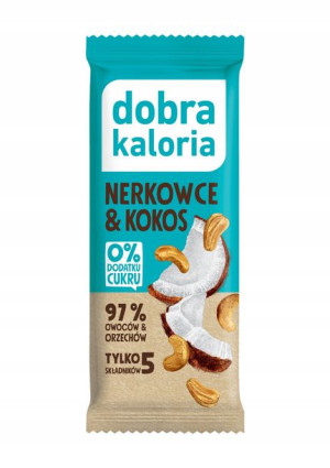 Dobra Kaloria Baton Kokos & Orzech 20 x 35g