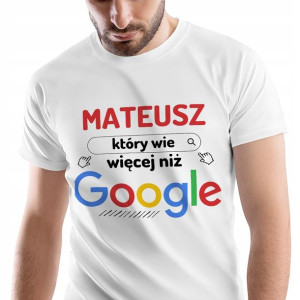 T-Shirt Męski Dla Mateusza Koszulka L Prezent