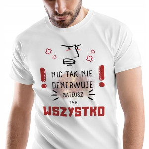 T-Shirt Męski Dla Mateusza Koszulka M Prezent