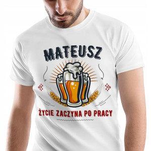 T-Shirt Męski Dla Mateusza Koszulka M Prezent