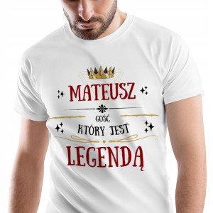 T-Shirt Męski Dla Mateusza Koszulka M Prezent