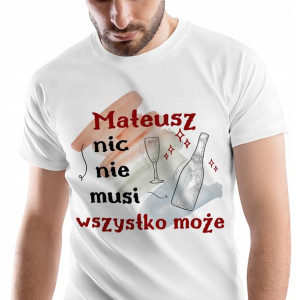 T-Shirt Męski Dla Mateusza Koszulka XXL Prezent