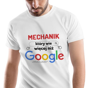 T-Shirt Męski Dla Mechanika na Urodziny S Prezent