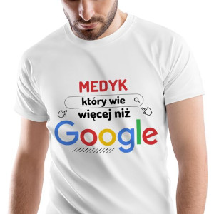 T-Shirt Męski Dla Medyka Koszulka L Prezent