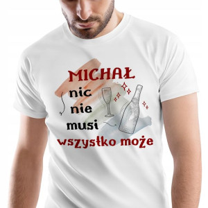 T-Shirt Męski Dla Michała Koszulka S Prezent