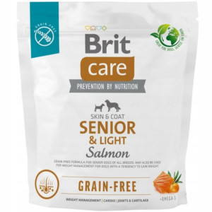 BRIT CARE SENIOR LIGHT karma sucha psów łosoś 1kg