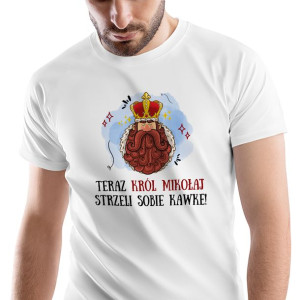 T-Shirt Męski Dla Mikołaja Koszulka XL Prezent