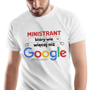 T-Shirt Męski Dla Ministranta Koszulka M Prezent
