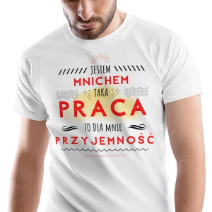 T-Shirt Męski Dla Mnicha Koszulka XL Prezent