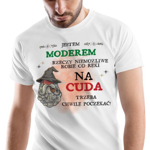 T-Shirt Męski Dla Modera Koszulka M Prezent