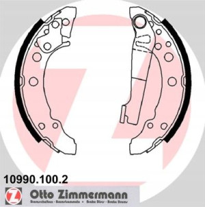 ZIMMERMANN 10990.100.2 Zestaw szczęk hamulcowych