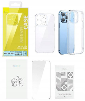Baseus Etui Case + Szkło Do Iphone 14 Pro Max