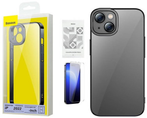 Etui Case Z Ramką + Szkło Baseus Do Iphone 14