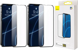 2x Szkło Na Cały Pełne Baseus Iphone 13 Pro Max