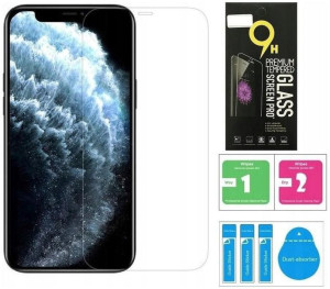 Szkło Hartowane 9H do iPhone 12 Mini Zestaw