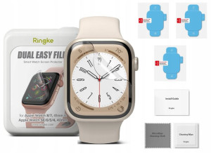 3x Folia Do Na Apple Watch 7 8 45mm 6 5 4 Se 44mm