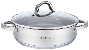 Garnek Płaski Z Pokrywą 28cm Klausberg Kb-7174