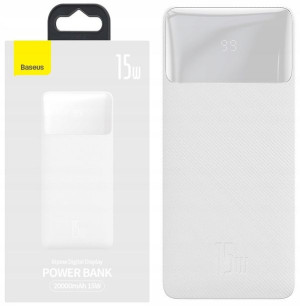 Baseus Power Bank 20000mah 3x Usb Usb-c 15w +kabel