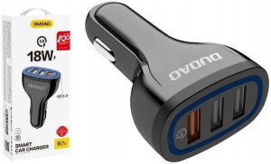 Ładowarka Samochodowa Szybka 3x USB 2.4 A 18W BOX