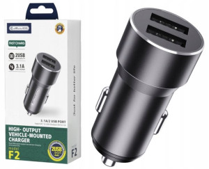 Jellico Szybka Ładowarka Samochodowa 2x Usb 3.1a