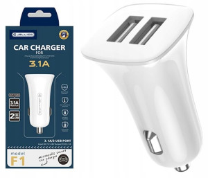 Jellico Szybka Ładowarka Samochodowa 2x Usb 3.1a