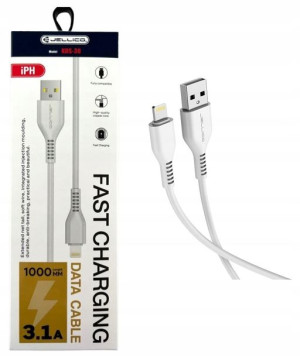 Jellico Szybki Kabel Lightning Usb 1m 3.1a Mocny