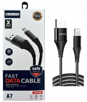 Jellico Szybki Kabel Lightning Usb 1.2m 3.1a