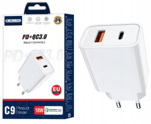 Jellico Ładowarka 18w Usb 3.0 I Usb - C Pd
