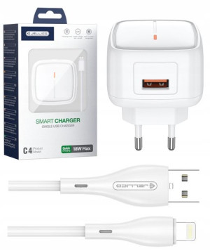 Jellico Szybka Ładowarka 18w Usb 3.0 + Lightning