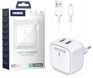 Jellico Ładowarka 2x Usb 2.4a + Kabel Lightning