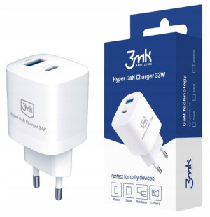 Szybka Ładowarka Sieciowa 3mk 33w Do Iphone Qc Gan