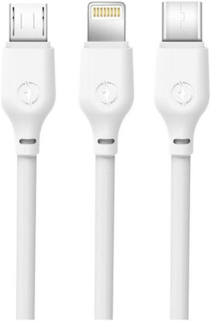 Szybki Kabel 3w1 Lightning / Micro Usb / Typ-c
